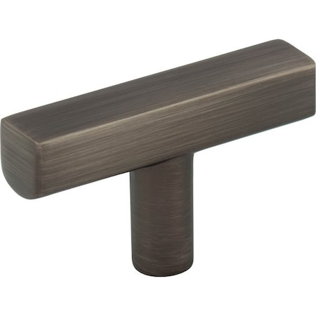 Jeffrey Alexander 2" Brushed Pewter Dominique Cabinet "T" Knob 845T-BNBDL